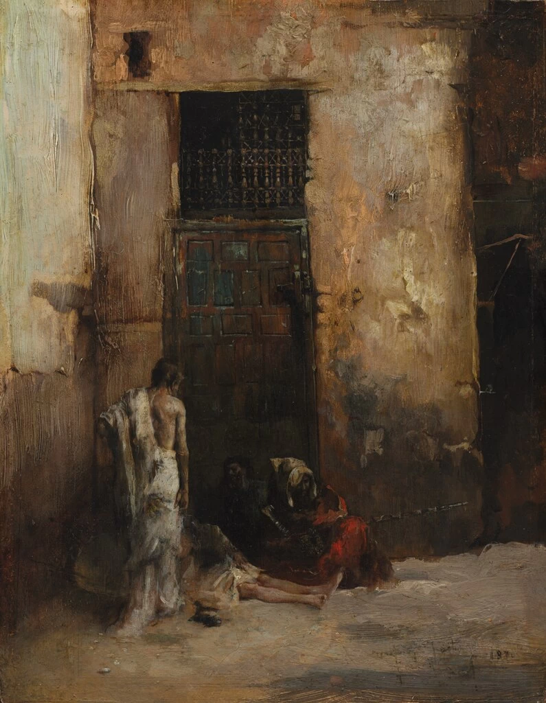 Mendicanti accanto a una porta - Cleveland Museum of Art